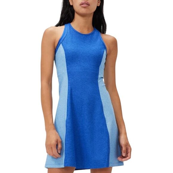 Outdoor Voices S Womens Workout Active Sport Athena Dress Blue Stretch - Picture 1 of 8